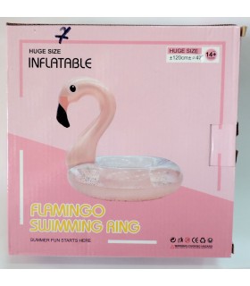 Надувной круг с блестками Фламинго 120 см PA50-40