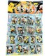 Іграшки брелоки на аркуші Naruto Pokemon R50-36