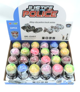 Металлические машинки в капсуле Полиция Police R70-6