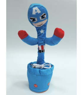 Іграшка повторюшка танцююча кактус Капітан Америка A15-3