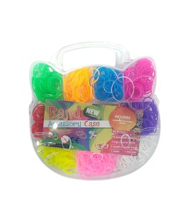 Набір гумок для плетіння браслетів Кіт 10 кольорів C9-3