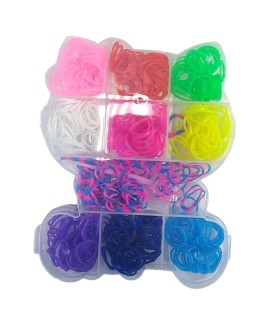 Набір гумок для плетіння браслетів Hello Kitty 10 кольорів