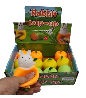 Детские игрушки приколы Кролик с морковки N6-2 купить оптом