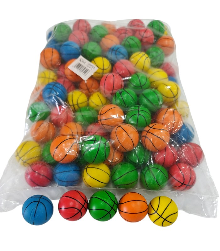 Маленькие попрыгунчики 3.5 см в пакете Баскетбольный мяч микс