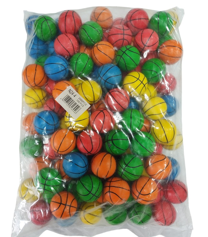 Маленькие попрыгунчики 3.5 см в пакете Баскетбольный мяч микс