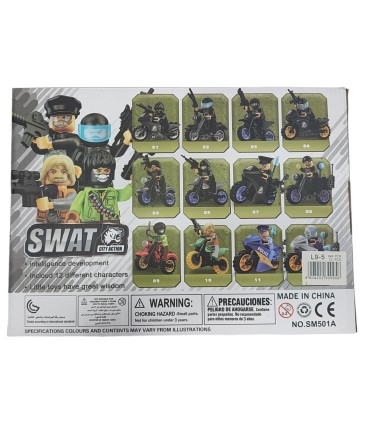 Фігурки спецназ SWAT на мотоциклі в кулі L9-5 купити оптом