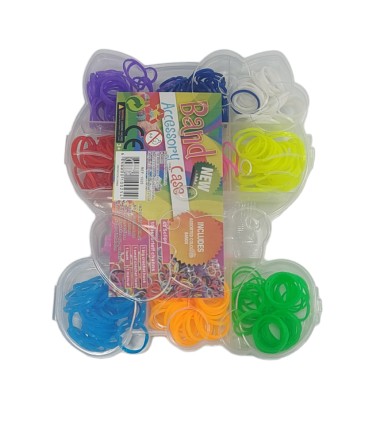 Набір гумок для плетіння браслетів Hello Kitty 9 кольорів C9-6