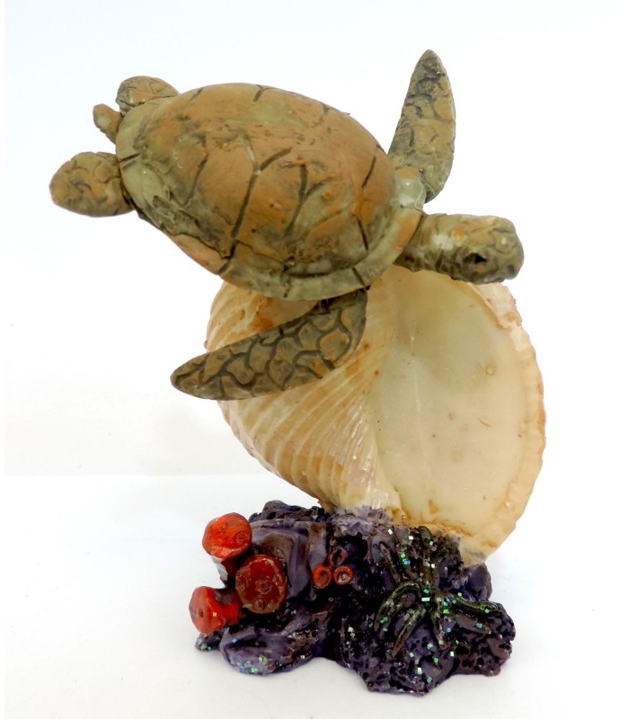 Ракушка на коралле с черепахой купить оптом