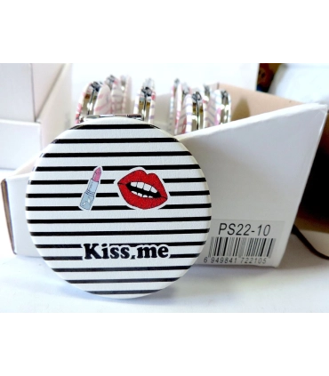 Женские складные зеркала косметические Kiss me B10-10 оптом, Fashion Jewelry , 1,10 $