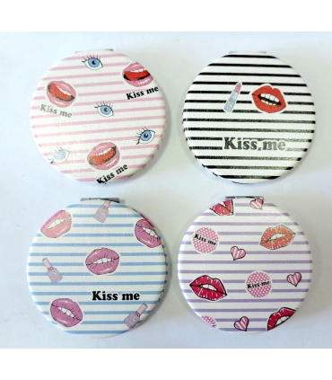 Женские складные зеркала косметические Kiss me B10-10 оптом, Fashion Jewelry , 1,10 $