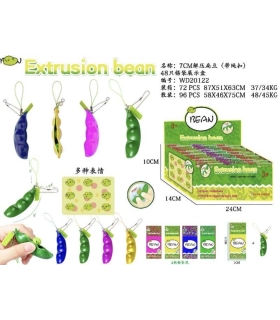 Іграшки антистреси брелок Стручок гороху R46-6 оптом, Китайские игрушки оптом , 0,68 $