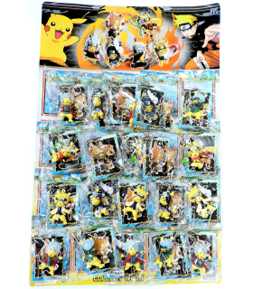 Іграшки брелоки на аркуші Naruto Pokemon R50-36