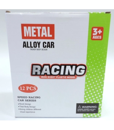 Металлические машинки в колбе 6 шт Metall sport car N12-2 оптом, Racing metal car , 1,67 $