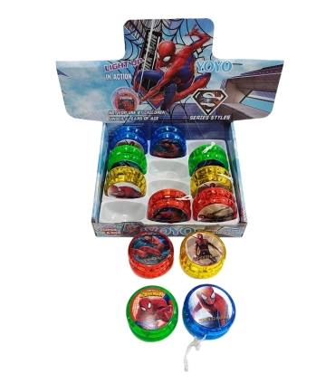 Світиться йо-йо на нитці Spider Man N20-6 оптом, Marvel , 0,50 $