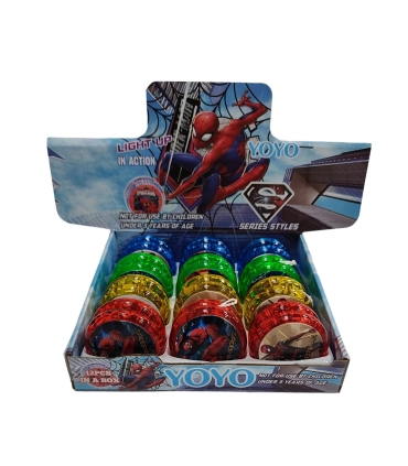 Світиться йо-йо на нитці Spider Man N20-6 оптом, Marvel , 0,50 $