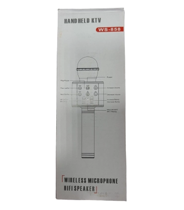Бездротовий караоке мікрофон з Bluetooth WS 858 P10-1 оптом, Китайские игрушки оптом , 4,00 $