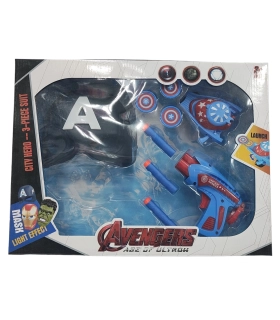 Набор бластера и маски Капитан Америка Captain America 804-806 оптом, Marvel , 5,00 $