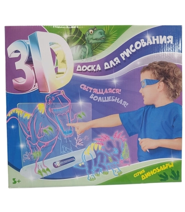 TOY MAGIC 3D Магическая доска для рисования светящаяся 1681 оптом, Китайские игрушки оптом , 3,00 $