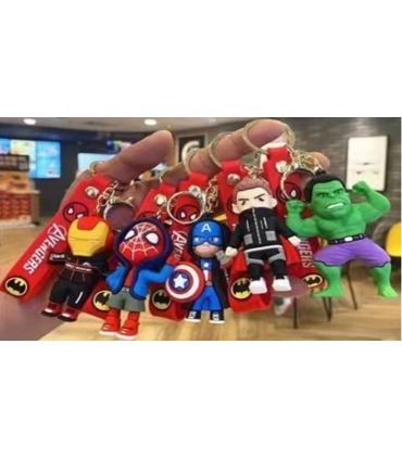 3D брелоки силиконовые Герои Марвел X8-3 оптом, Marvel , 0,85 $