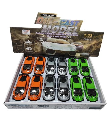 Железные машинки Lamborghini в коробке X14-7 оптом, Racing metal car , 2,00 $