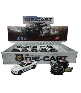 Металлические машинки в коробке Police Patrolman X14-13 оптом, Racing metal car , 2,00 $