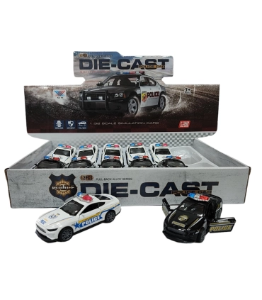 Металлические машинки в коробке Police Patrolman X14-13 оптом, Racing metal car , 2,00 $