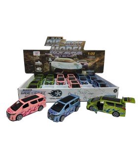 Металеві машинки мінівен Вогонь у коробці X14-20 оптом, Racing metal car , 2,40 $