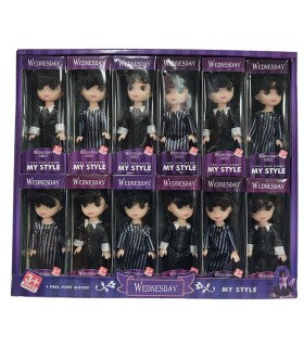 Куклы Венсдей Wednesday Addams P9-4 оптом, Куклы НаНа Na!Na!Na! , 1,30 $