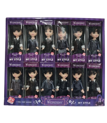 Куклы Венсдей Wednesday Addams P9-4 оптом, НаНа - Na!Na!Na! , 1,30 $