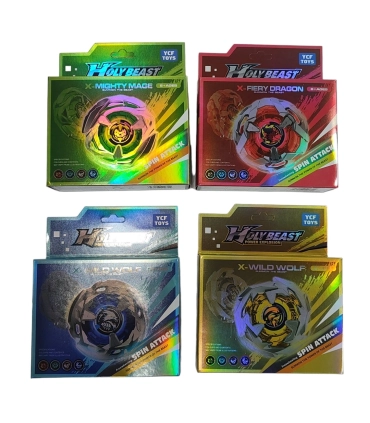 Beyblade с ручкой X-Mighty Mage, X-Faire Dragon, X-Wild Wolf Blue, X-Wild Wolf Green P2-6 оптом, Beyblade , 3,50 $