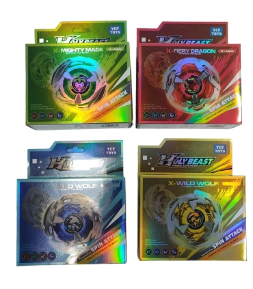 Beyblade с ручкой X-Mighty Mage, X-Faire Dragon, X-Wild Wolf Blue, X-Wild Wolf Green P2-6 оптом, Beyblade , 3,50 $