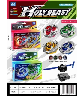 Набір Beyblade X: X-Mighty Mage VS X-Wild Wolf Blue та набір X-Faire Dragon VS X-Wild Wolf Green P2-7 оптом, Beyblade , 3,80 $