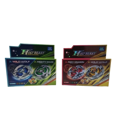 Набір Beyblade X: X-Mighty Mage VS X-Wild Wolf Blue та набір X-Faire Dragon VS X-Wild Wolf Green P2-7 оптом, Beyblade , 3,80 $