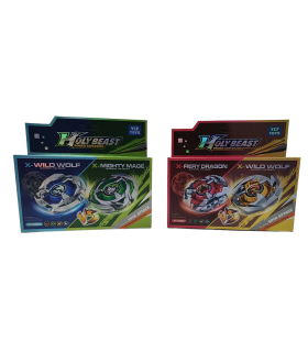 Набір Beyblade X: X-Mighty Mage VS X-Wild Wolf Blue та набір X-Faire Dragon VS X-Wild Wolf Green P2-