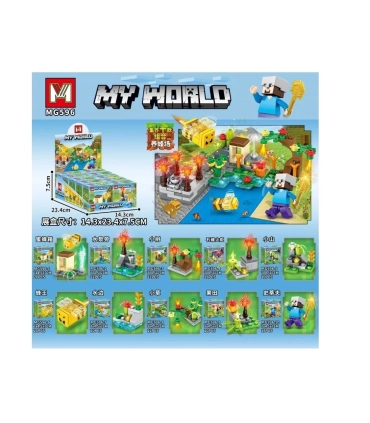 Игрушки конструкторы My Word Minecraft MG596 Пасека P4-1 оптом, Minecraft , 0,65 $