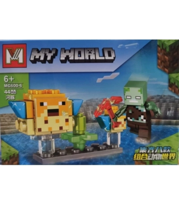 Конструктори МайнКрафт Minecraft My Word MG600 Вулик P4-5 оптом, Minecraft , 0,75 $