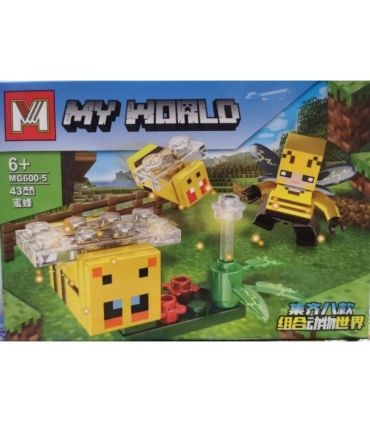 Конструктори МайнКрафт Minecraft My Word MG600 Вулик P4-5 оптом, Minecraft , 0,75 $