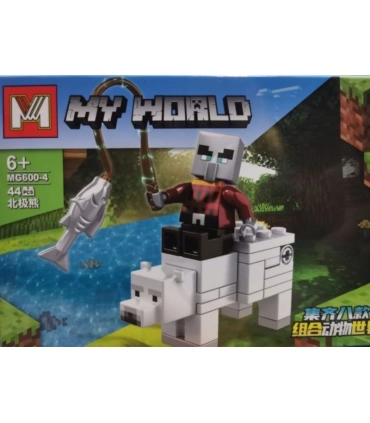 Конструктори МайнКрафт Minecraft My Word MG600 Вулик P4-5 оптом, Minecraft , 0,75 $