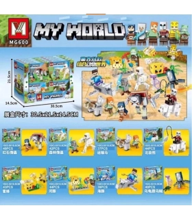 Конструктори МайнКрафт Minecraft My Word MG600 Вулик P4-5 оптом, Minecraft , 0,75 $