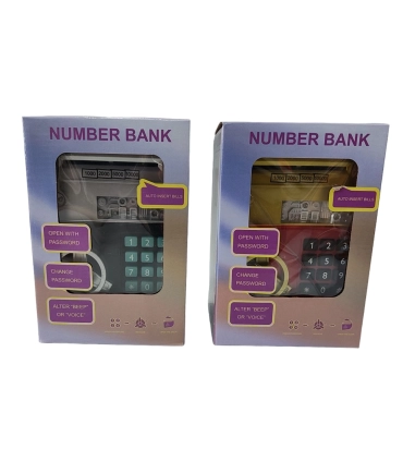 Скарбничка сейф Number Bank Золото/Срібло оптом, Китайские игрушки оптом , 8,80 $