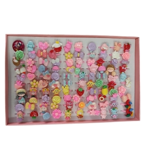 Кільця дитячі пластмасові SK30-1 оптом, Fashion Jewelry , 0,06 $