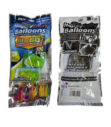 Водяные бомбочки Water Balloons 111 штук SK24-2 оптом, Китайские игрушки оптом , 1,10 $