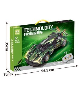 Конструктори на радіокеруванні Green Lamborghini 430 PCS Technology Leibao 8625 оптом, Китайские игрушки оптом , 15,70 $