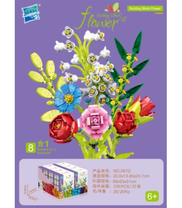 Конструктори Квіти Zuanma Flowers Building Block 087 SK53-1 оптом, Китайські іграшки оптом , 1,65 $