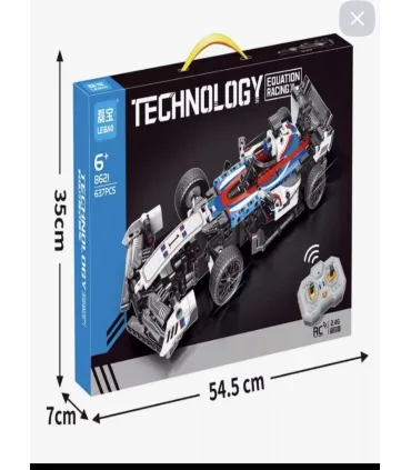 Конструктори на радіокеруванні машина Формула F1 637 PCS Leibao Technology 8621 SK48-29