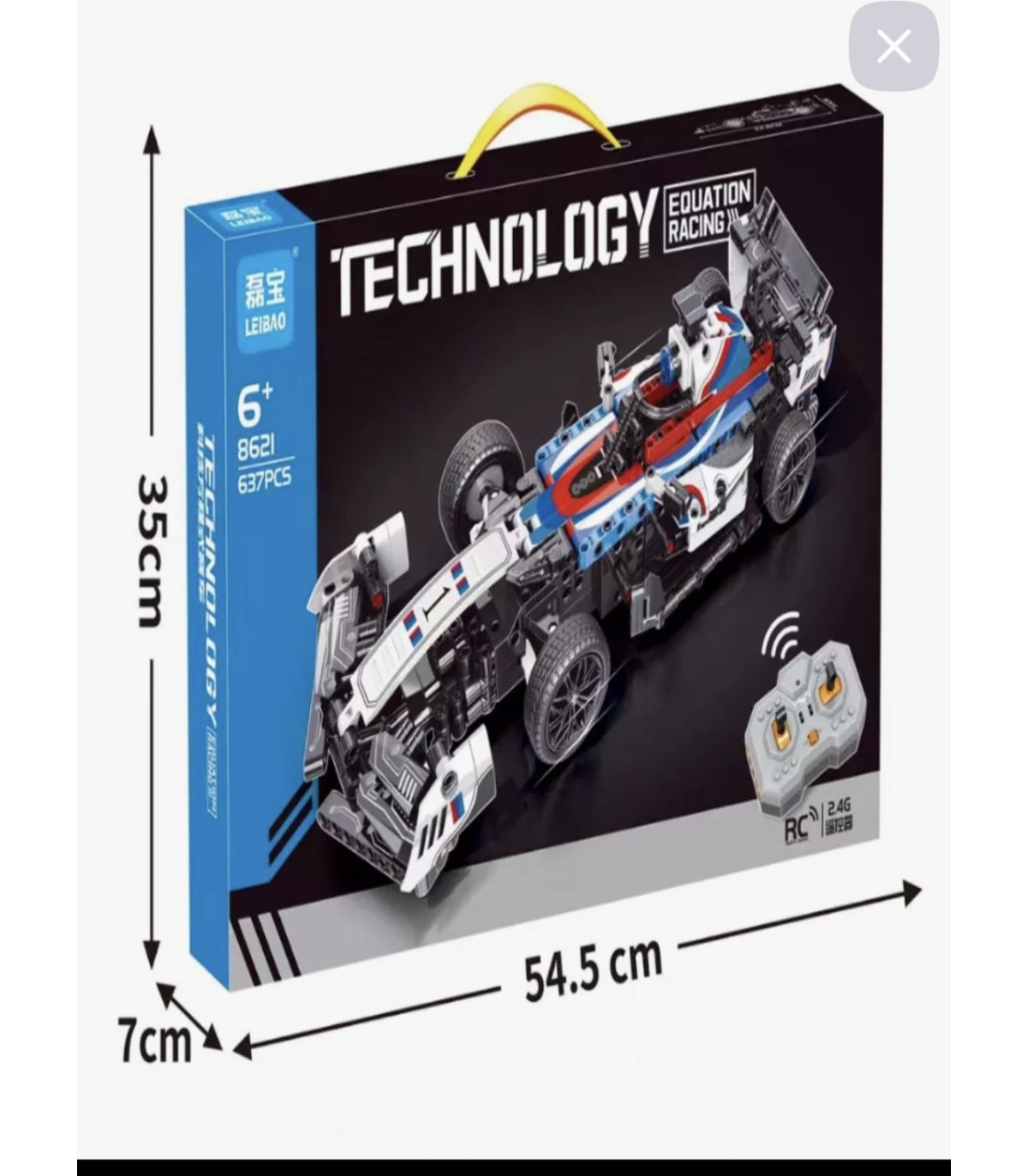 Конструктори на радіокеруванні машина Формула F1 637 PCS Leibao Technology 8621 SK48-29