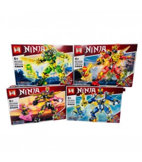 Конструктори 4 герої НіндзяГо NINJA 320PCS MG1602 оптом, NinjaGo + , 4,50 $