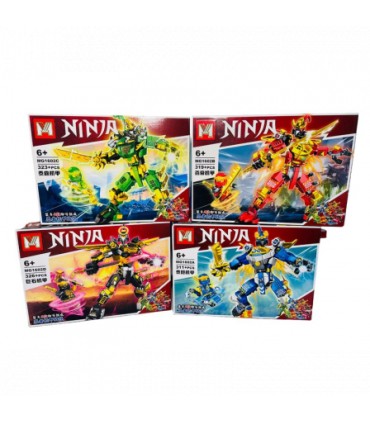 Конструктори 4 герої НіндзяГо NINJA 320PCS MG1602 оптом, NinjaGo + , 4,50 $