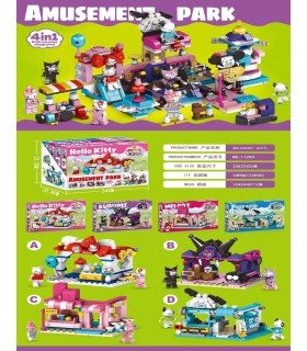 Конструктори для дівчаток 240+PCS 4 in 1 Amusement Park 11200 оптом, Китайские игрушки оптом , 4,20 $