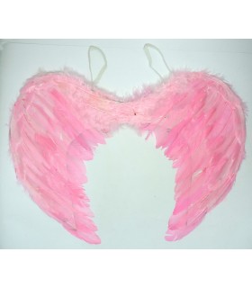 Крылья ангела перьевые Розовые 40 см CK2-6 купить оптом